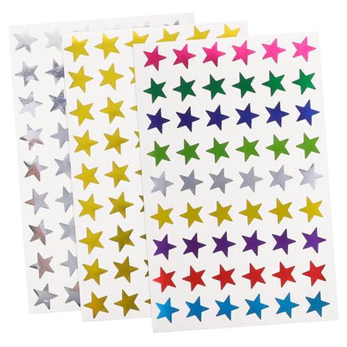 LALADEFIEE Sticker Für Kinder 30 Blätter Sternaufkleber Kleine Belohnungsaufkleber Belohnungsaufkleber Star-Accessoires Aufkleber Kinder Stickers for Kinderaccessoire Lehrerversorgung Papier von LALADEFIEE