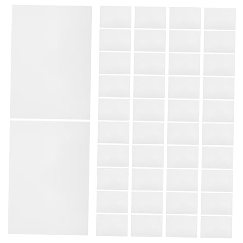 100 Blatt Fotopapier Luftfritteuse Nagellack-palettenpapier Leerer Papierblock Notizblöcke Artikulierendes Papier Maschinenstickerei Quadrate Aus Pergamentpapier Memo-würfel Weiß LALAFINA von LALAFINA