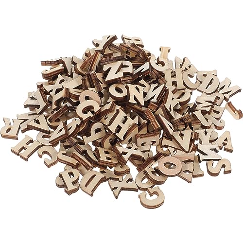 300Pcs Holzscheiben Ornament Ausschnitte Hartholzhandwerk Blanks Baum Untersetzer Brettfarbe Für Wände Leuchtet Bastelbuchstaben Holzläden Aus Schnitt Holzbuchstaben Für Basteln LALAFINA von LALAFINA