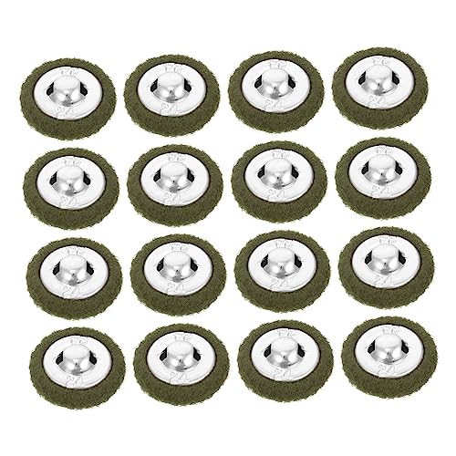 50 Stück Stoffknopf packetbandrollen fixierbinden druckknopf Schaltflächen für Hemd knopfe Mantelknöpfe Kleidungsersatzknöpfe knöpfe selber nähen Mantelknopf Polyester Green LALAFINA von LALAFINA