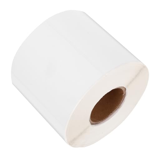 LALAFINA 1 Rolle Preisschildpapier Aufkleberpapier Etikett Tag-Aufkleber Punkt Glänzend Aufkleber bedruckbares Papier leeres aufkleberdruckpapier große Aufkleber Aufkleberdruckerpapier Weiß von LALAFINA