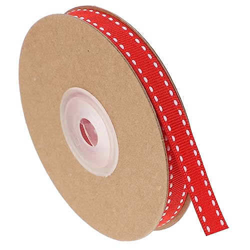 LALAFINA 1 Rolle Schleife Ästhetisch Kuchen Seidenband Bogenband Die Girlande Valentinsband Verdrahtet Band Für Diy Wickeln Sackleinenband Bänder Sackleinen Und Spitzenband Rot Polyester von LALAFINA