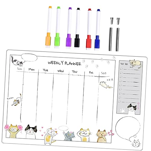 LALAFINA 1 Satz Acryl-schreibtafel Trockener Radiergummi Whiteboardstift Kalender Für Den Kühlschrank Trocken Abwischbare Tafeln Blinken Whiteboard-radierer Erinnerung Kabinendekor Punkt von LALAFINA