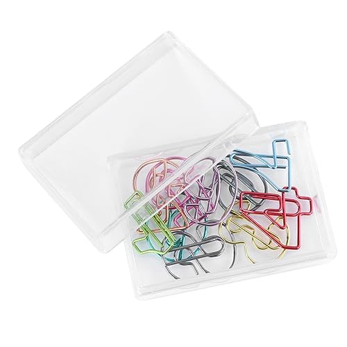 LALAFINA 1 Satz Einfache Büroklammern Digitale Büroklammern Kreative Büroklammern Abzeichen-clip Brief Kabelclips Draht-clip Stift Halter Stand Papierklammer Lesezeichen-clips Colorful 10st von LALAFINA