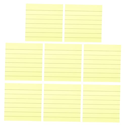 LALAFINA 1 Satz Haftnotizen Liste Pads Selbstklebende Notizblöcke Klebestreifen Leistung Aufkleber Etiketten Große Notizblöcke Markierungen Planke Yellow Fluoreszierendes Papier 800 Blatt von LALAFINA