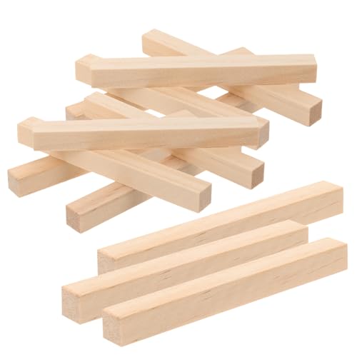 LALAFINA 1 Satz Holzdübel Dübel Zum Basteln Holzleisten Holzdübel Zum Basteln Holzstäbe Zum Basteln Holz Bastelstäbe DIY Basteldübel Bastelholzstäbe Holzstange Kiefernholz 30 Stück von LALAFINA