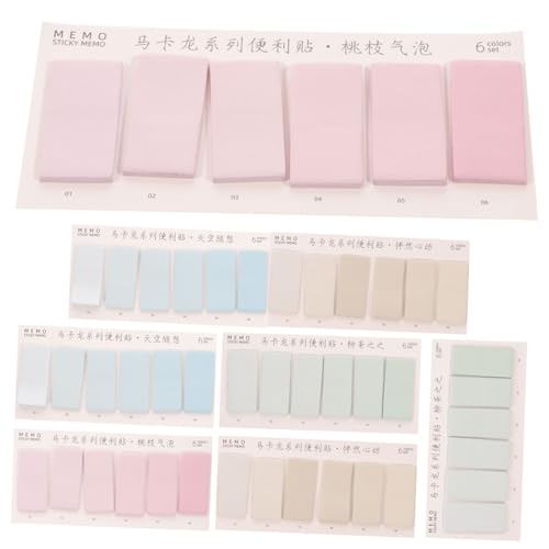 LALAFINA 1 Satz Index-haftnotiz Klebrige Indexregisterkarten Rosa Klebestreifen Etikett Bookmarks Lesezeichen Aufkleber Zur Aktenklassifizierung Seitenmarkierungen Papier Colorful 960 Stück von LALAFINA