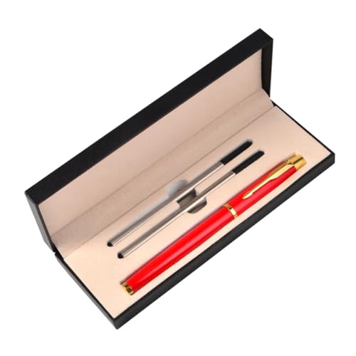 LALAFINA 1 Set Metall-kugelschreiber-set Einziehbare Farbstifte Personalisierter Büro-business-signatur-stift Edelstahl-stift von LALAFINA