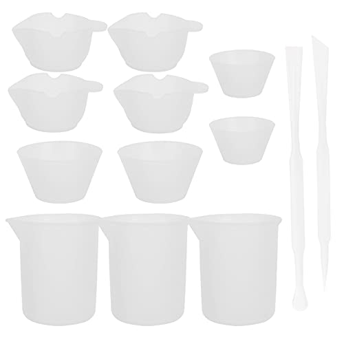 LALAFINA 1 Satz Leimmischwerkzeug-Set Gadgets Messbecher Kerzenherstellung Kit Backgeschirr epoxidharz-set measuring cups set DIY-Tool Teile zur Herstellung von Epoxidkleber Kieselgel Weiß von LALAFINA