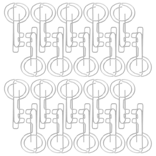 LALAFINA 1 Satz Mappe Süße Büroklammern Schicke Büroklammern Briefumschlag-clips Büroklammern Klein Sammelalben Machen Büroklammern Papierverschlüsse Klebebinder Clips Silver Eisen 20st von LALAFINA