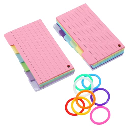 LALAFINA 1 Satz Mini-Notizblöcke noten lernen notebooks merkzettel notepad notizbücher Lernkarten leere Notizkarten Karteikarten zum Lernen Spiral-Flash-Karten Karteikarten klein Papier von LALAFINA