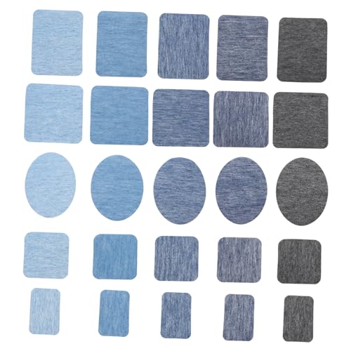 LALAFINA 1 Satz Patch bügelei aufbügelflicken bügelbilder Flicken Set Kleidung Flicken Klebeflecken doppelt Jacken Blau Flicken zum Reparieren von Kleidung Jeans-Kleidung- Cowboy Blue von LALAFINA