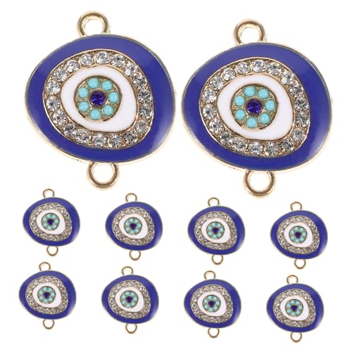 LALAFINA 1 Satz Perlen Valentienstagsgeschnek Jewelry Evil Eye Schmuck Kreativer Schmuck Schmuckzubehör Charm Anhänger Zur Herstellung Von Halsketten Schmuck Dekorative Anhänger Metall 10st von LALAFINA