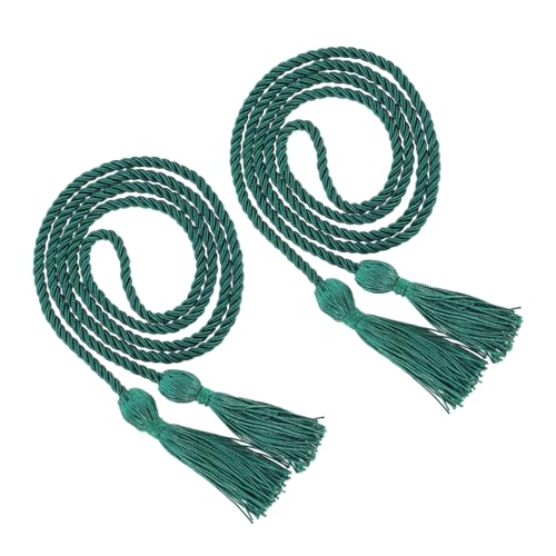 LALAFINA 1 Satz Quasten-ehren Seil Abschlussfeier Abschlussgeschenk Abschlusskleidung Goldene Gardinenhalter Band Zum Verpacken Grad Kleid Graduierung Kostüm Polyester Green 2st von LALAFINA