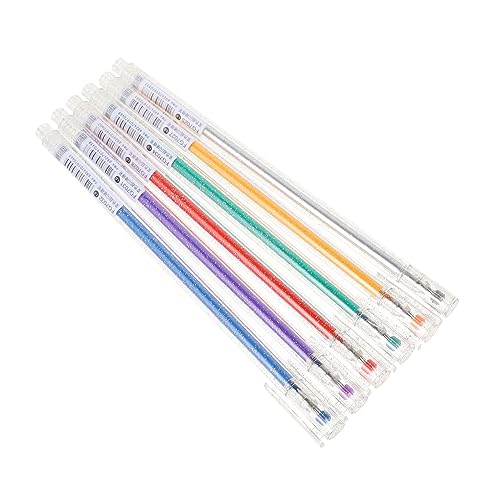 LALAFINA 1 Satz Taschen Aquarellstift Farbstift Stifte Kugelschreiber Builder Gel Feinspitzer Gelstifte Schwarzer Glitzer Gelstift Kugelschreiber Gelstifte Feinspitze Jelly Pens 6 Stück von LALAFINA