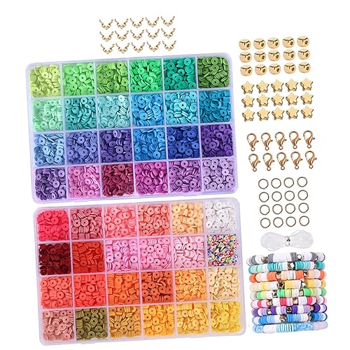 LALAFINA 1 Satz Tonperlen-set Sicherungsperlen-kit Set Zur Herstellung Von Armbändern Gießen Tonperlen Aus Strass Halloween Perlen Buchstaben Aus Tonperlen Anhänger Tonring Polymer-ton von LALAFINA