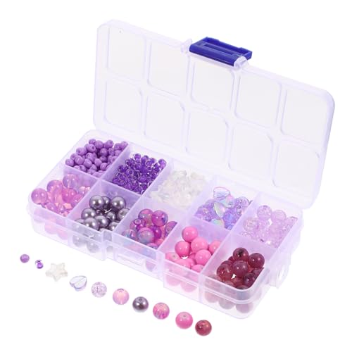 LALAFINA 1 Satz kunststoffperlen glasperlen beads for jewellery Schmuck Sternenzauber Edelsteinperlen Anhänger Bausätze Basteln Sie lose Perlen Charms-Perlen lose Jadeperlen Plastik Violett von LALAFINA