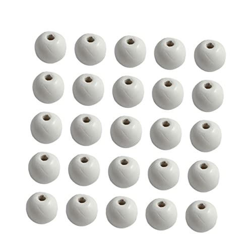 LALAFINA Bastelperlen-set 100 Stück Runde Holzperlen 18 Mm Durchmesser 5 Mm Loch für Die Schmuckherstellung und Projekte von LALAFINA