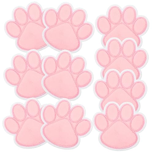 LALAFINA 10St Patch stickerpappier stickrahmen Geschenkidee pillow cases handystativ Stolz Hutflecken Heimwerken aufkleber Schuhe bestickte Applikation Taschenapplikation Stoff Rosa von LALAFINA