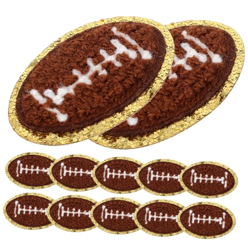 LALAFINA 12st Fußball-patch Bausatz Flicken Für Kleidung Kappe Kompakte Hutaufnäher Aufnäher Für Kleidung Patches Für Hüte Laufende Mütze Fellflecken Für Den Täglichen Gebrauch Polyester von LALAFINA