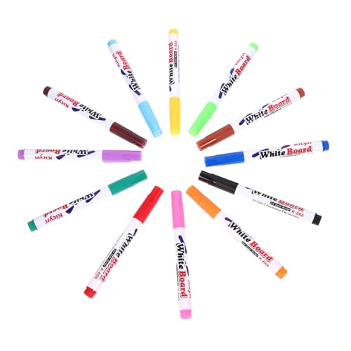 LALAFINA 12st Whiteboard-stift Abwischbare Malmarker Wasserstift Kreidemarker Für Tafel Tragbare Whiteboard-marker Stifte Für Schwimmende Malstifte Malen Stifte Plastik von LALAFINA