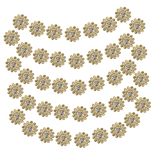 LALAFINA 14mm Flachrücken Strasssteine Für Bastelarbeiten Sonnenblumen Dekoration 90 Pro Packung Ideal Für DIY Schmuck Haarschmuck Und Kreative Projekte von LALAFINA