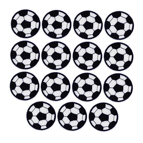 LALAFINA 15St Fußball-Aufkleber Fußball- Verzierungen nähen Fußball Patches nähen Stickereiflecken Fußball-Patch Tuch fußball stickerheft fußball-fanartikel Aufnäher Fußball-Stoffpatch von LALAFINA