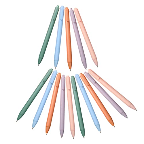 LALAFINA 15st Gel Stift Stifte Für Einziehbarer Business-stift Bulk-tintenstifte Stift Fürs Büro Kugelschreiber Druck-gel-stift Studentischer Stift Signaturstifte Abs Colorful von LALAFINA