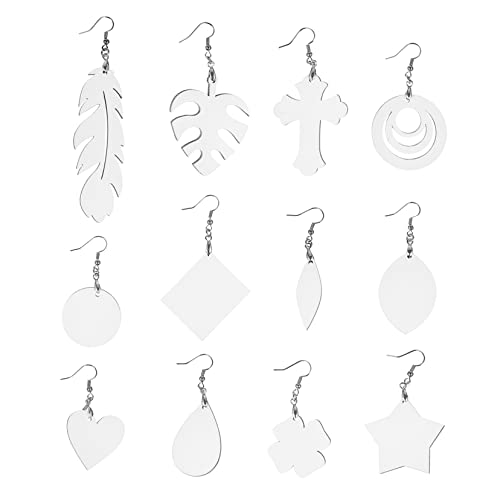 LALAFINA 16 Paare Sublimations Ohrring Rohlinge Set Hitzetransfer Ohrhaken Schmuck Diy Bastelmaterial Vielseitig für Personalisierte Schmuckherstellung und Kreative Handarbeiten LALAFINA 16 Paare Sublimations Ohrring Rohlinge Set Hitzetransfer Ohrhaken Schmuck Diy Bastelmaterial Vielseitig für Personalisierte Schmuckherstellung und Kreative Handarbeiten von LALAFINA