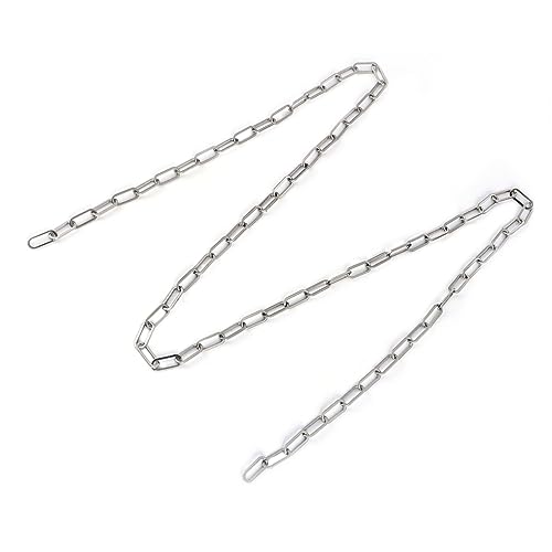 LALAFINA 1Stk edelstahlketten bag chain bastelzeug armbandage DIY-Schmuck silberne Halskette Tasche hängende Kette Perlen Haken Tür Taschenkette ineinandergreifende Kette Silver von LALAFINA