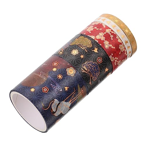 LALAFINA 1set Klebeband Spender Textmarker Handkonto-bänder Reflektierend Nachfüllung The Washi Tape Bastelzeug Washi-tape Diy Washi Tapes Papier Selber Machen Japanisches Papier 5pcs von LALAFINA