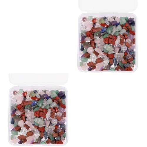 LALAFINA 2 Kisten Kies natursteinperlen edelsteine bastel material beads for jewellery dekoration emlyn Perlen aus Naturstein Vase Füllstein Schmuckzubehör Schmuck Abstandsperlen lose Perle von LALAFINA