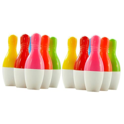 LALAFINA 2 Sätze Einziehbarer Bowling-stift Gadgets Taschenfüller Für Bowling-partys Neuheitstifte Kugelschreiber Ballpoint Pen Bürobedarf Multifunktions-spaßstifte Plastik 20 Stück * 2 von LALAFINA