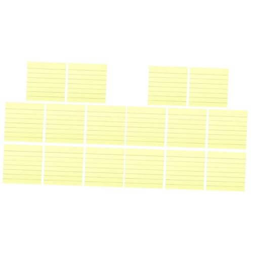 LALAFINA 2 Sätze Haftnotizen Notizhefte The Notebook Buch Zeichenheft Notizzettel Nootbook Pads Schreibbar Erinnerungen Post Memo Haftnotizblöcke Fluoreszierendes Papier Yellow 800 Blatt*2 von LALAFINA