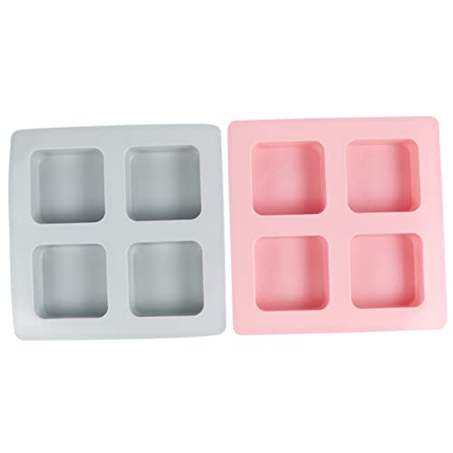 LALAFINA 2 Sätze Schokoladenform Muffinsformen Silikonformen Airfryer Soap Mold Kuchenplatten Kuchen Platte Mousse Einzigartige Seifenformen Eiswürfelbereiter Kuchenform 2 Stück * 2 von LALAFINA