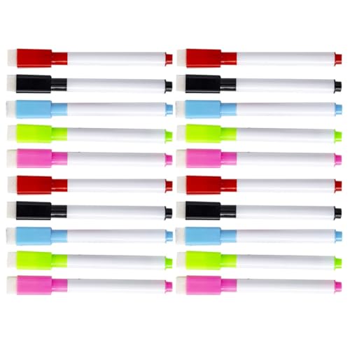 LALAFINA 2 Sätze Whiteboard-stift Büroartikel Büromaterial Ink Pen Haushalts Gadgeds Marker Pens Tragbare Markierungen Trockenlöschmarker Für Den Haushalt Textmarker Plastik 30 Stück * 2 von LALAFINA