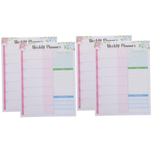 LALAFINA 2 Sätze Wochenplaner Tägliches Notizbuch Notizblöcke Für Die Arbeit Kalender-notizbuch Notebooks The Notebook Arbeitsplanblock Akademisches Planermanagement Papier 2 Stück * 2 von LALAFINA