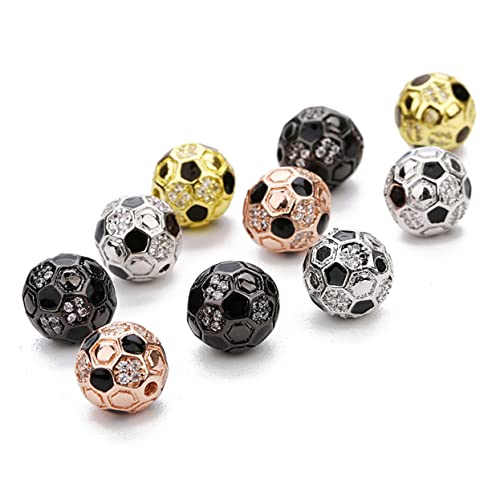 LALAFINA 2 Stk Abstandsperlen Aus Metall Goldene Ohrstecker Helix-piercing-schmuck Goldene Halskette Kugel-anhänger Runde Perle Kugelohrstecker Glänzende Spacer-anhänger Silver von LALAFINA