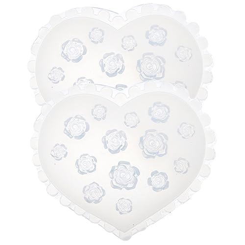 LALAFINA 2 Stück Blumen-Epoxy-Form Ketten für die Schmuckherstellung Armbandherstellungsset Tonperlen bastelzeug giesform Epoxid-Silikon-Gießform Epoxidharzformen Silikon Kieselgel von LALAFINA