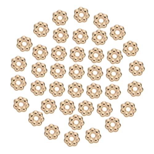 LALAFINA 2000 Stück Kunststoff Blumenperlen Schmuckherstellung Perlen Kunststoffperlen Halskettenperlen Exquisite Perlen Blütenförmige Perlen Schmuckzubehör Perlen Für DIY Zarte von LALAFINA