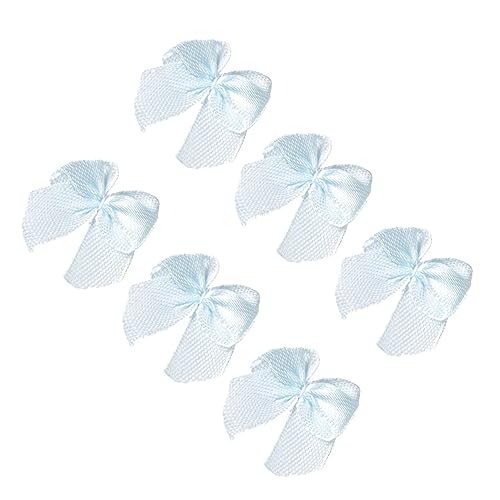 LALAFINA 200St Band-Bowknot Bänder zum Basteln Schleifen für Band zum Verpacken Schleife nähen blaues Band ribbon schienbeinschoner tape Schleifenband Schleife selber machen Tuch Blue von LALAFINA