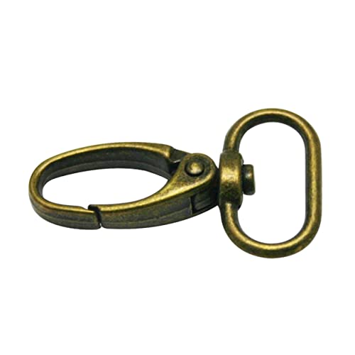 LALAFINA 20St Drehhaken bastelzeug bastelbedarf garnische hundegürtel the bronze Swivel Snap Hooks Krabbe Schlüsselband Kette Verschluss Schließe Hummerschere Karabinerhaken für Tasche von LALAFINA