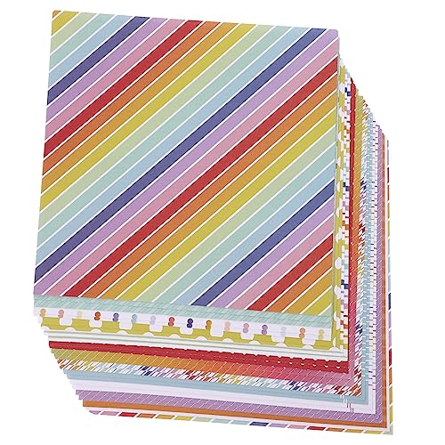 LALAFINA 24 Blätter Taschenrohpapier Herbst-Scrapbook-Papier Material Papier Scrapbooking Schrott kreativpapier scrapbook paper Sammelalbum Dekorationsrohpapier Geschenkverpackungspapier von LALAFINA