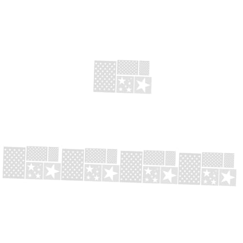 LALAFINA 25 Stück Pentagramm Vorlage Zeichenvorlage Wiederverwendbare Federschablonen Wiederverwendbare Schablonen Zarte Malschablonen Bastelschablonen Zeichenformen Schablonen Zum von LALAFINA