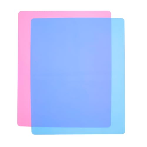 LALAFINA 2PCS Epoxy Silikonmatte Für Schmuckherstellung DIY Bastelunterlage Rutschfeste Tischunterlage Und Pink Ideal Für Epoxidharz Projekte Und Kreative Bastelarbeiten von LALAFINA