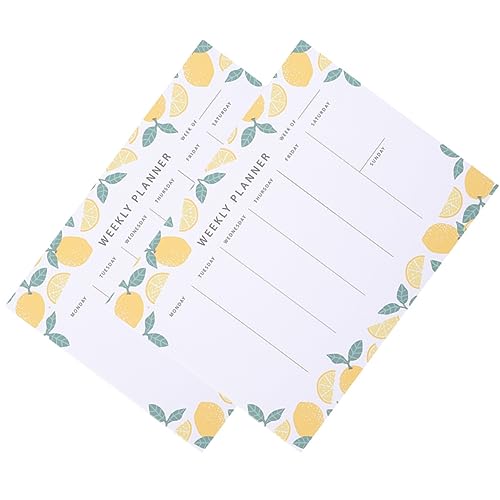 LALAFINA 2St Haftnotiz Plattform Bi Erde Planer einziehbar notizbuch Kalender Planungsunterlagen abreißbare Memo-Tabs Notizblock für die Zubereitung von Mahlzeiten To-Do-Listen-Pads Papier von LALAFINA