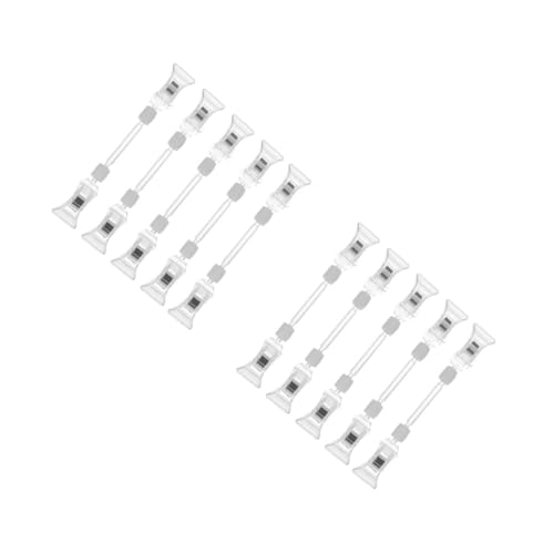 LALAFINA 2sets Clip-preisschild-clip Inhaber Einzelhandelsbedarf Steht Regaletiketten Für Drahtregale Fan-shop Konzession Etiketten Für Vorratsbehälter Anbieter Markt Platte Plastik 5pcs*2 von LALAFINA