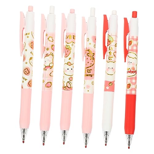 LALAFINA 3 Sätze Gel Stift Gelstifte Gel Schreibstifte Briefpapier Set Schreibfedern Schreibwarenset Punkt Stifte Mit Radiergummi Signaturstifte Stifte Für Notizen Abs Colorful 6 Stück * 3 von LALAFINA