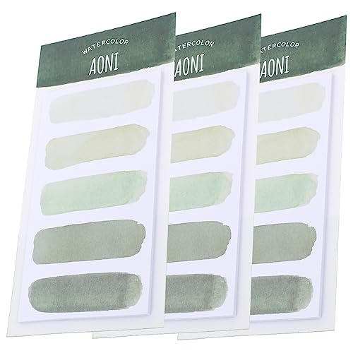 LALAFINA 3 Stück Notizen Bleistiftfälle Highlighter pastell Klemmbretter Schulbedarf Aufkleber klasek büromaterial bürozubehör office zubehör Büro-Notizblock Haftnotiz Papier Light Green von LALAFINA