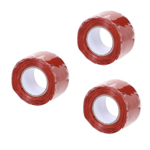 LALAFINA 3 Stück Wasserdichtes Reparaturband Flexibles Selbstverschmelzendes Pvc Klebeband Spülmaschinenschlauch Robustes Klebeband Schrumpfband Wasserschlauch Sprühdüse Dichtband von LALAFINA